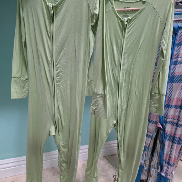 Little Sleepies Green and Blue Pajama Sets Soft and Cozy - Picture 2 of 16